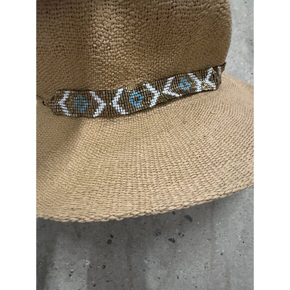Nikki Beach Nikki Hat in Toast Beaded Trim main image 4